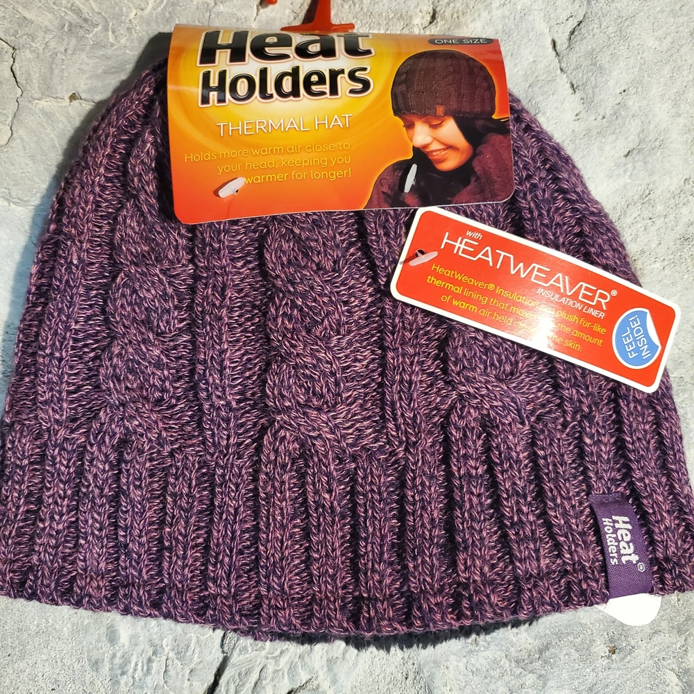 Heat Holders Thermal Hat in Purple